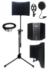 LASTVOİCE PF-30X Mikrofon Standı Yalıtım Paneli XLR Kablo Pop Filter