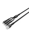LC93 3 in 1 Usb Kablo Siyah