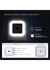 LED gece lambası, Duvara Takılan LED Gece Lambası, Alacakaranlık Sensörlü, 0.5w Gece Aydınlatması, Koridor, Merdiven, Mutfak, Banyo ve Yatak Odası İçin (6lı Paket)