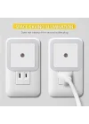 LED gece lambası, Duvara Takılan LED Gece Lambası, Alacakaranlık Sensörlü, 0.5w Gece Aydınlatması, Koridor, Merdiven, Mutfak, Banyo ve Yatak Odası İçin (6lı Paket)