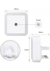 LED gece lambası, Duvara Takılan LED Gece Lambası, Alacakaranlık Sensörlü, 0.5w Gece Aydınlatması, Koridor, Merdiven, Mutfak, Banyo ve Yatak Odası İçin (6lı Paket)