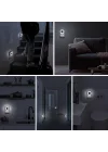 LED gece lambası, Duvara Takılan LED Gece Lambası, Alacakaranlık Sensörlü, 0.5w Gece Aydınlatması, Koridor, Merdiven, Mutfak, Banyo ve Yatak Odası İçin (6lı Paket)