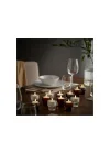 LEDli tealight mum, beyaz, şarj tepsili