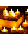 Led Mum A Kalite Premium 10 Adet Model Işıklı Tealight Piller Dahil