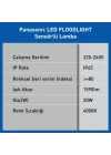 LED PROJEKTÖR SENSORLÜ, GÜN IŞIĞI 20W 1590LM 4000K