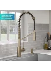 Lekesiz Antik Şampanya Bronz, KSD-43SFACB Mutfak Sabunu ve Losyon Dispenseri