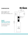Lekesiz Antik Şampanya Bronz, KSD-43SFACB Mutfak Sabunu ve Losyon Dispenseri