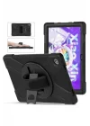 Lenovo ile uyumlu Tab M10 Plus TB-125F - TB-128F 3. Jenerasyon STSR Defender Tablet Silikon - Siyah