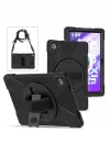 Lenovo ile uyumlu Tab M10 Plus TB-125F - TB-128F 3. Jenerasyon STSR Defender Tablet Silikon - Siyah
