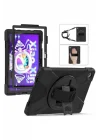 Lenovo ile uyumlu Tab M10 Plus TB-125F - TB-128F 3. Jenerasyon STSR Defender Tablet Silikon - Siyah