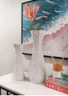 Licia Seramik Vazo Beyaz 13x10x33 cm