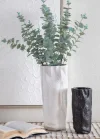 Licia Seramik Vazo Beyaz 18x12x40 cm