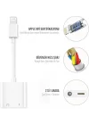 Lightning to 3.5mm Jack & Lightning Dönüştürücü | Çift Çıkış Adaptörü | Yüksek Ses Kalitesi ve Hızlı Şarj | Kulaklık Desteği | Şık ve Dayanıklı Tasarım