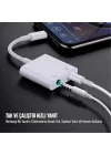 Lightning to 3.5mm Jack & Lightning Dönüştürücü | Çift Çıkış Adaptörü | Yüksek Ses Kalitesi ve Hızlı Şarj | Kulaklık Desteği | Şık ve Dayanıklı Tasarım