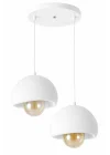 Limon 3D Desing 2 Li Sarkıt Avize Bohem Beton Görünüm Rustik E27 Modern Avize (E27 Ampul Dahildir.) YV-1-104