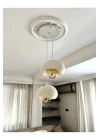 Limon 3D Desing 2 Li Sarkıt Avize Bohem Beton Görünüm Rustik E27 Modern Avize (E27 Ampul Dahildir.) YV-1-104