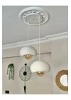 Limon 3D Desing 2 Li Sarkıt Avize Bohem Beton Görünüm Rustik E27 Modern Avize (E27 Ampul Dahildir.) YV-1-104