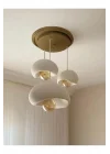 Limon 3D Desing 3 Lü Sarkıt Antrasit Avize Rustik 20-30-40 E27 Modern Avize Bohem Beton Görünüm (AMPUL HEDİYEDİR.!) YVR-B-40-102