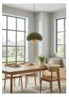 Limon 3D Desing Beton Sarkıt Avize – Rustik Bohem Modern Tekli Sarkıt Avize (E27 Ampul Dahil) YVR-B-100-55