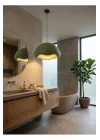 Limon 3D Desing Modern Beton Görünümlü Sarkıt Avize | Minimal Dalga Form | E27 Ampul Dahil btn-005213