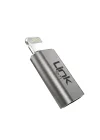 LinkTech Type-C to Lightning Dönüştürücü Adaptör, USB 3.1 Hızlı Şarj (3A) ve 5 Gbps Veri Aktarımı, iPhone ve iPad Uyumlu Kompakt Şarj Çevirici (Gri)