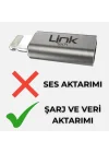 LinkTech Type-C to Lightning Dönüştürücü Adaptör, USB 3.1 Hızlı Şarj (3A) ve 5 Gbps Veri Aktarımı, iPhone ve iPad Uyumlu Kompakt Şarj Çevirici (Gri)
