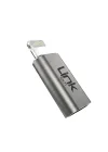 LinkTech Type-C to Lightning Dönüştürücü Adaptör, USB 3.1 Hızlı Şarj (3A) ve 5 Gbps Veri Aktarımı, iPhone ve iPad Uyumlu Kompakt Şarj Çevirici (Gri)