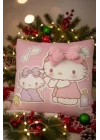 Lisanslı Hello Kitty 3D Baskı Kare Yastık, 2022044410100