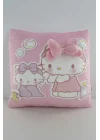 Lisanslı Hello Kitty 3D Baskı Kare Yastık, 2022044410100
