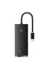 Lite 4in1 Multifonksiyonel Type-C Hub Dock Station Siyah