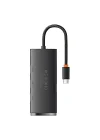 Lite 4in1 Multifonksiyonel Type-C Hub Dock Station Siyah