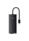 Lite 4in1 Multifonksiyonel Type-C Hub Dock Station Siyah