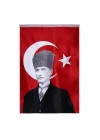 Lona Sanat Atatürklü Türk Bayrağı 135/180