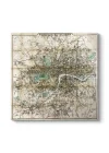 Londra Haritası Kanvas Tablo 40 x 40