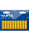 Longlife AA Alkalin kalem pil 10lu paket