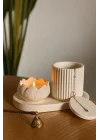 Lotus Form Dekoratif Set – Minimalist & Şık Tasarım (4 Parça)