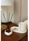 Lotus Form Dekoratif Set – Minimalist & Şık Tasarım (4 Parça)