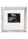 Love at First Sight Rustic Sonogram Photo Frame, Baby Keepsake Picture Frame, Gender-Neutral Nursery Deco