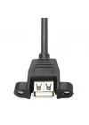 Luantic 8748 1.5 Metre Usb Dişi Erkek Panel Tipi Data Uzatma Kablosu Parazit önleyici filtreli 2xAWG24 2xAWG28 12Mbps ileetişim hızı