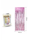 Lüks Kapı Perdesi Pembe 100 * 220 Cm M159