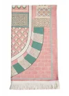 Lüks Mihrap Desenli Şönil Dokuma Seccade Pembe