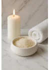 Lümin Modern Beyaz Dekoratif Kase – El Yapımı Minimalist Tasarım