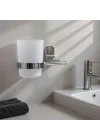 Lüx Diş Fırçalık Vidalı Krom Paslanmaz Banyo Aksesuarı Duvara Monte Sağlam Yapı Modern Tasarım