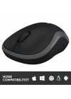 M185 Kablosuz Mouse, 1.000 DPI Optik Sensör, Sağ ve Sol Elle Kullanıma Uygun, 10 m Kullanım Mesafesi, 12 Ay Pil Ömrü, Gri