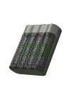 M452 USB Hızlı Şarj Cihazı 4 Adet 2600 AA Kalem Pilli Set