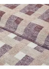 Magnet Pamuklu King Size Battaniye Krem - Bordo