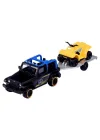 Majorette Trailer Jeep Wrangler + Quad