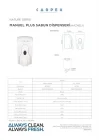 Manuel Doldurmalı Köpük Sabun Dispenseri Beyaz 1000 Ml