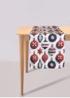 [marka] Modern Figür Desenli Runner 45x140 Cm Beyaz