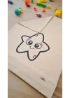 Markalı Büyük Boy Pamuk Keten Çanta